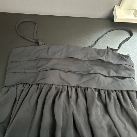 Forever 21 Women's 1X Black‎ Sleeveless Dress Pleats Lined Open Back Coquette - Picture 8 of 12